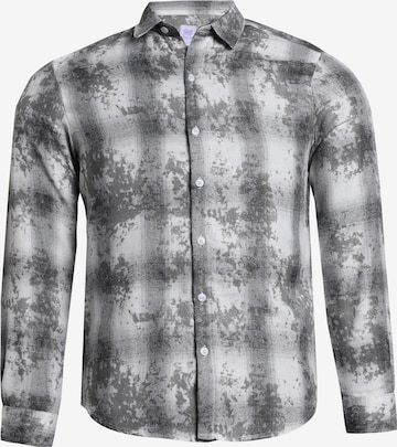 Campus SutraRegular Fit Košulja 'Kinley' - siva boja: prednji dio