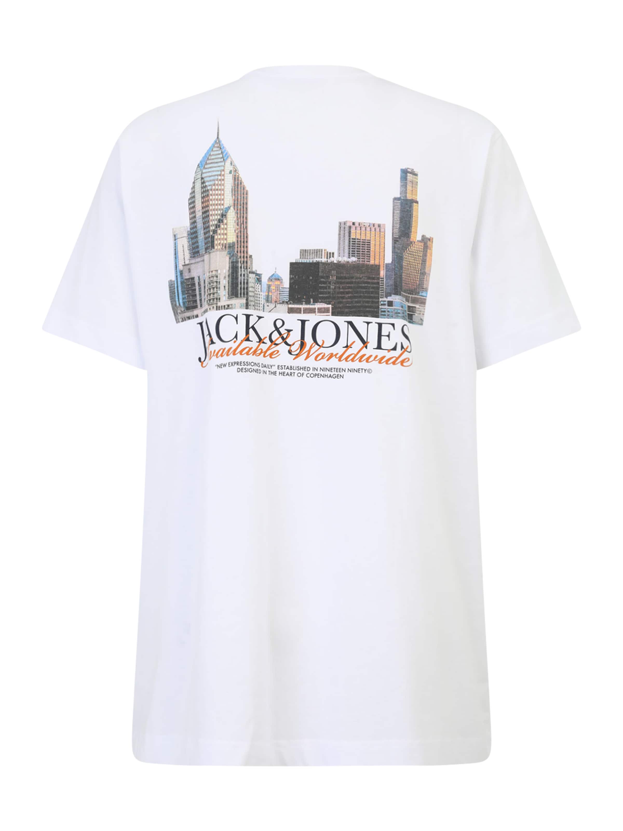 Jack & Jones Plus Bluser & t-shirts 'JORBOSTON' i hvid