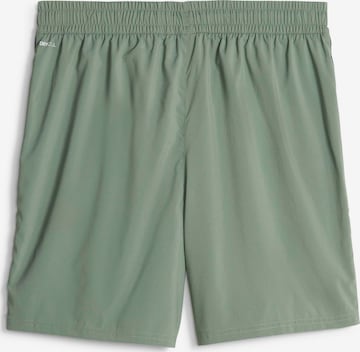 PUMA Regularen Športne hlače | zelena barva