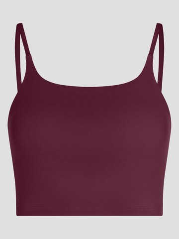 YO-GAYA Bralette Sports Bra in Red: front
