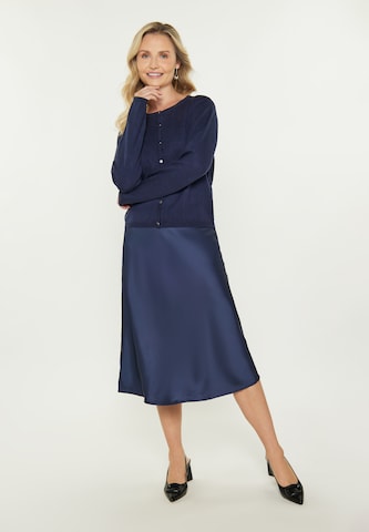 Cardigan 'Classic' usha BLACK LABEL en bleu
