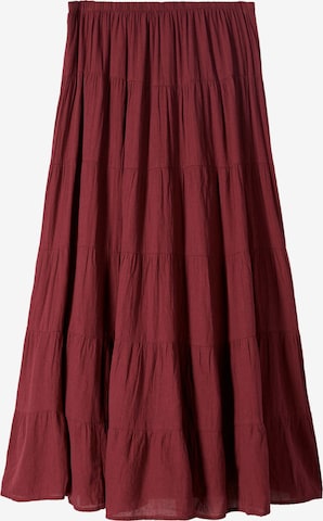 Gonna di Bershka in rosso: frontale