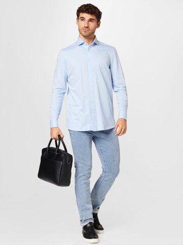 OLYMP Regular fit Button Up Shirt in Blue