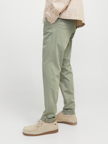 JACK & JONES Slimfit Παντελόνι τσίνο 'JJIMarco JJBowie' σε πράσινο
