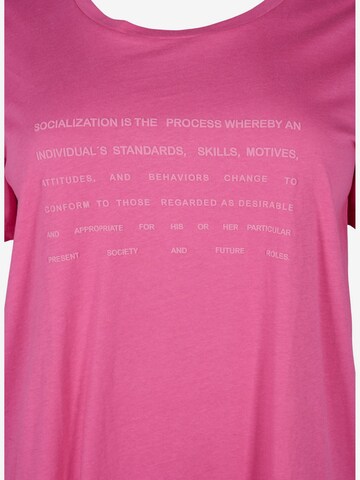 T-shirt 'Velin' Zizzi en rose
