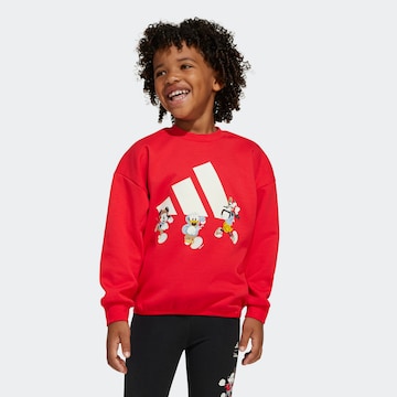 ADIDAS SPORTSWEAR Sportief sweatshirt 'Micky Maus' in Rood: voorkant