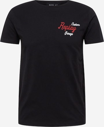 REPLAY Shirt in Black: front