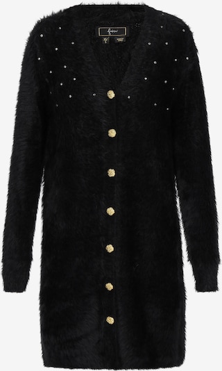 Ilgas kardiganas iš faina, spalva – juoda, Prekių apžvalga