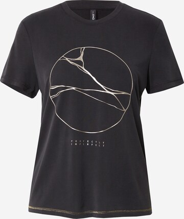 T-shirt 'FREE LIFE' ONLY en noir : devant