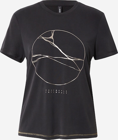 ONLY T-shirt 'FREE LIFE' en beige / noir, Vue avec produit