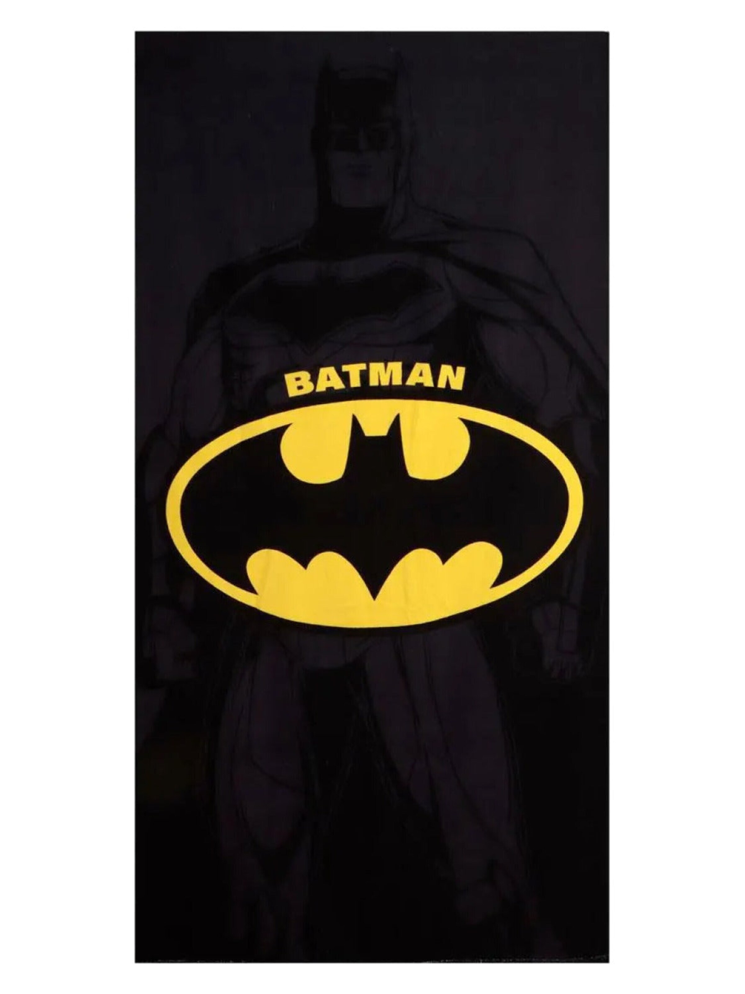 Dc Comics Strandlaken 'Batman Strandlaken 90 x 180 cm' in Zwart: voorkant