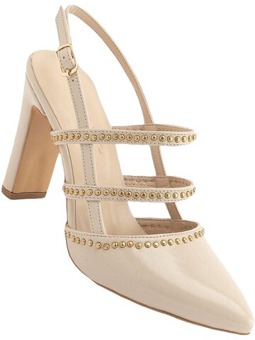 Limoya Slingback Pumps 'Mandy' in Beige: front