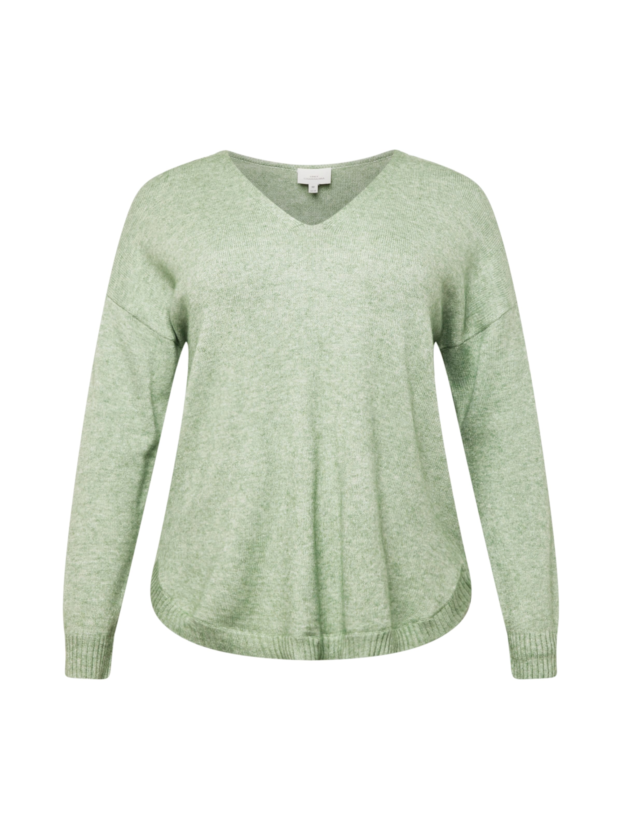 ONLY Carmakoma Sweater 'Margareta' in Green: front