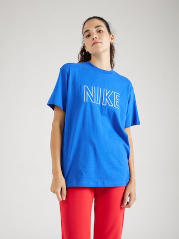T-shirt Nike Sportswear en bleu : devant