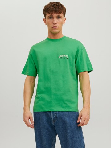 JACK & JONES Koszulka 'Brink' w kolorze zielony: przód