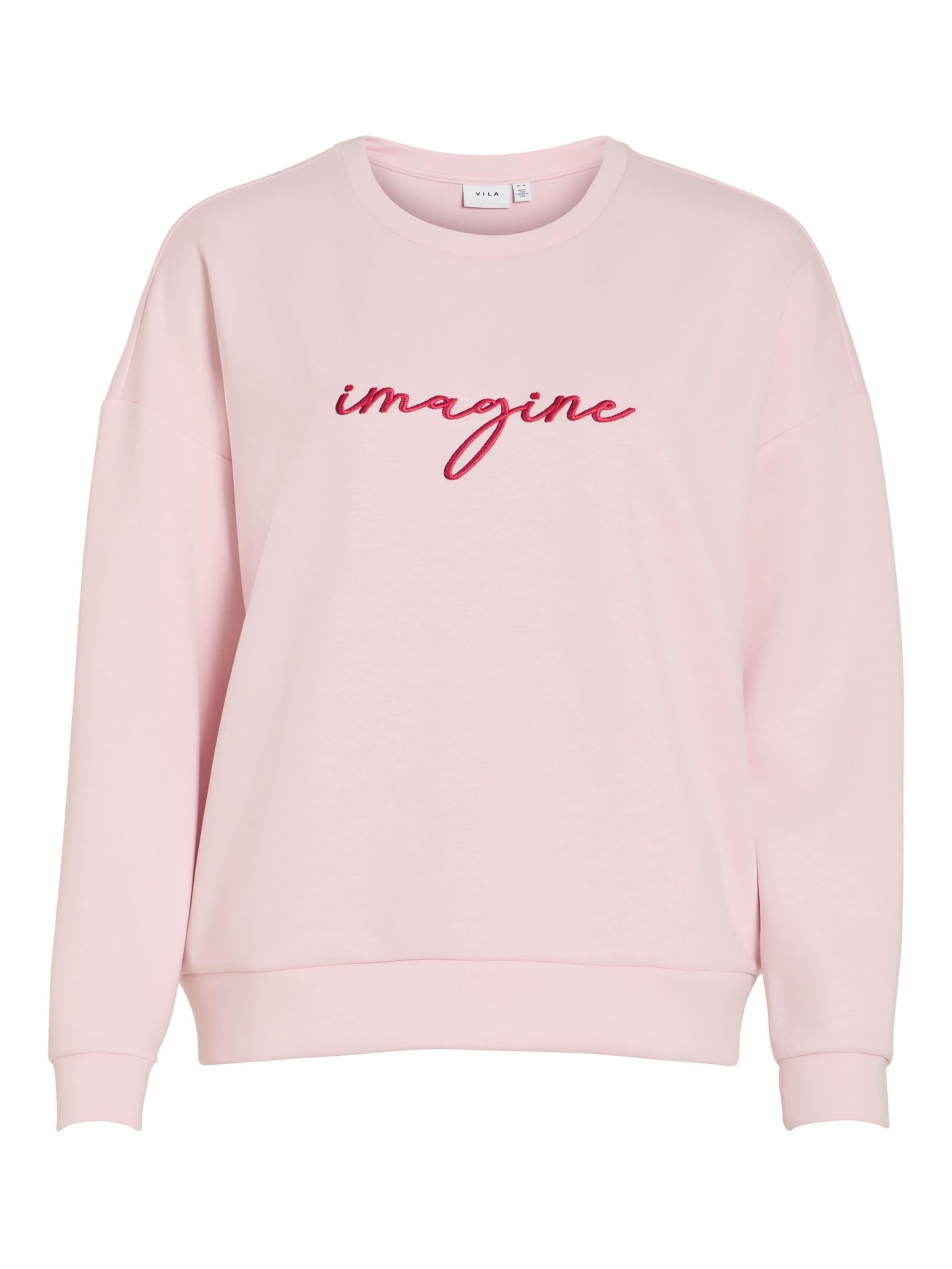 VILA Sweatshirt 'VISIFFI' i pink: forside