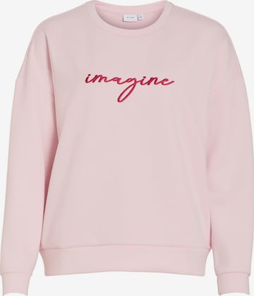 Felpa 'VISIFFI' di VILA in rosa: frontale