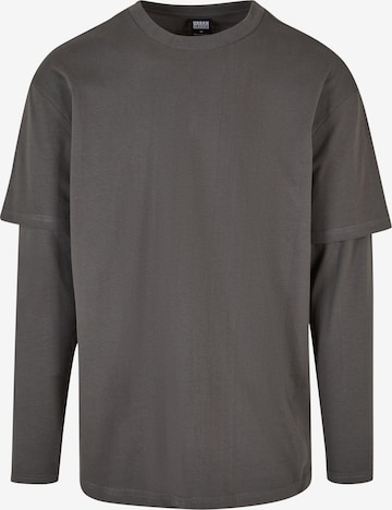 Urban Classics Regular fit Shirt in Grijs: voorkant