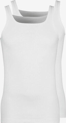 HUBER Shirt ' 2er-Pack Cotton Fine Rib ' in White: front