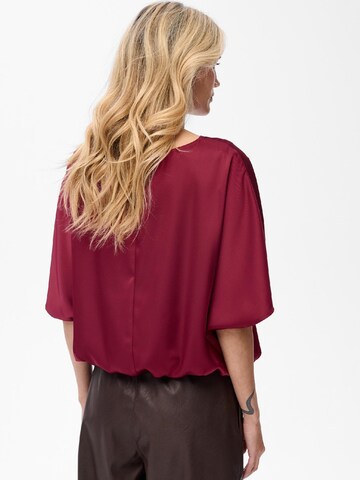 Blue Shadow Blouse in Red