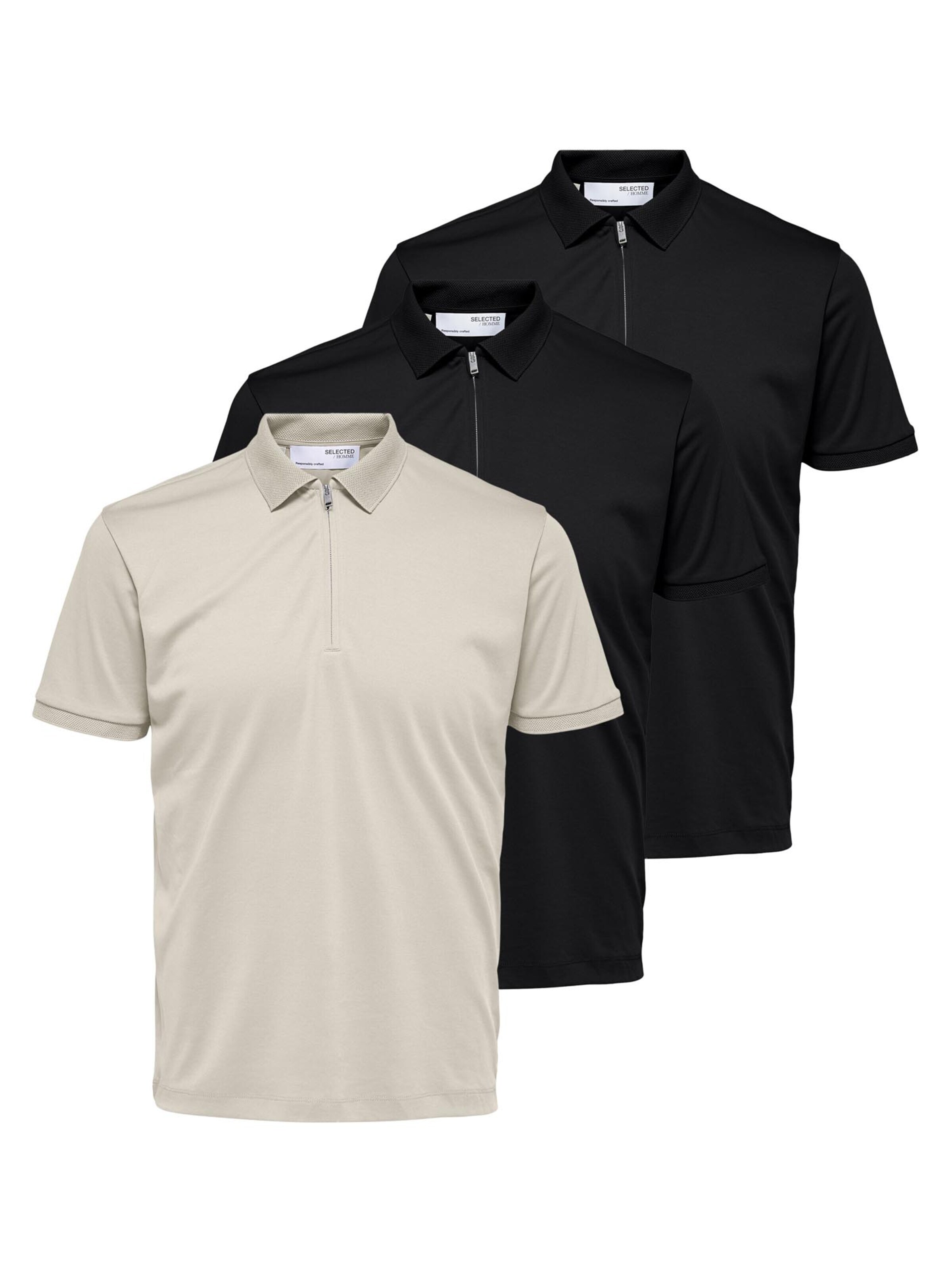 SELECTED Shirt 'Fave' in Beige: front