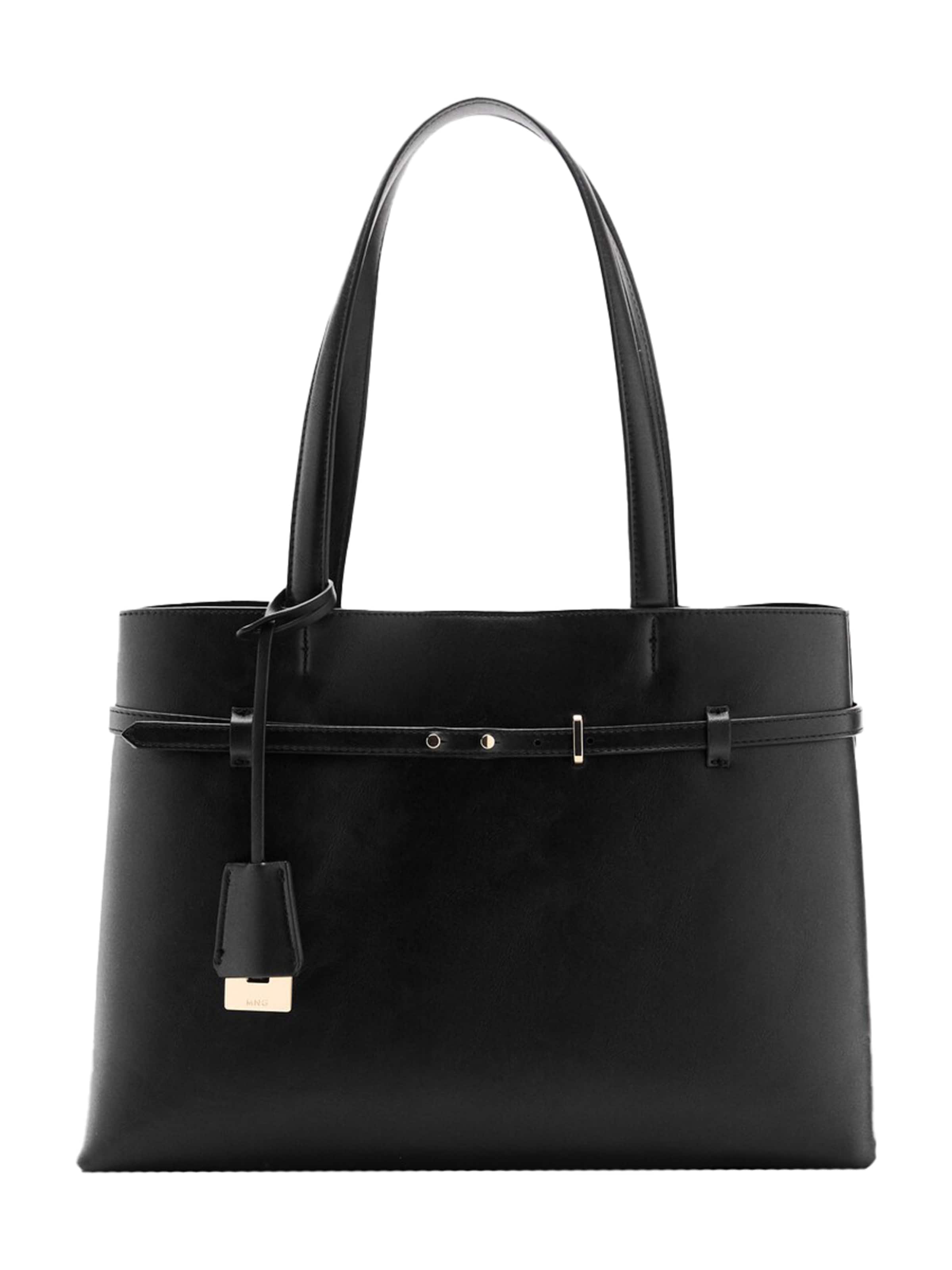 MANGO Handtas 'Dahlia' in Zwart: voorkant