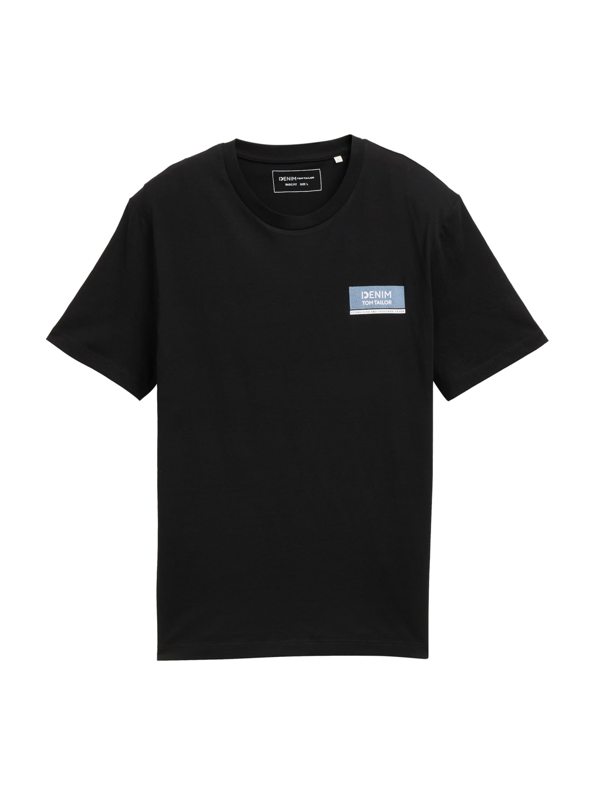 TOM TAILOR DENIM Shirt in Black: front