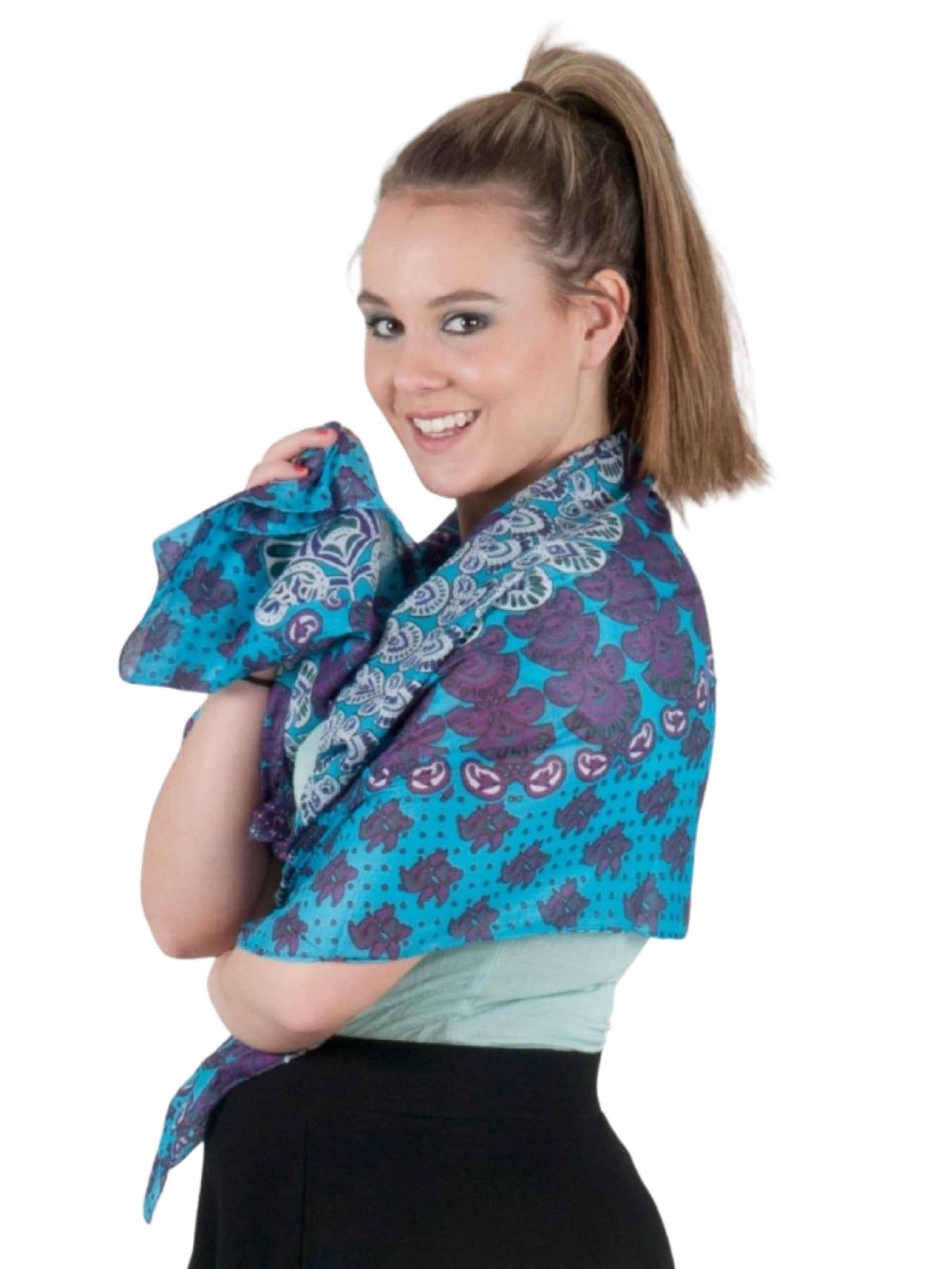 Sunsa Scarf 'Sunsa' in Blue