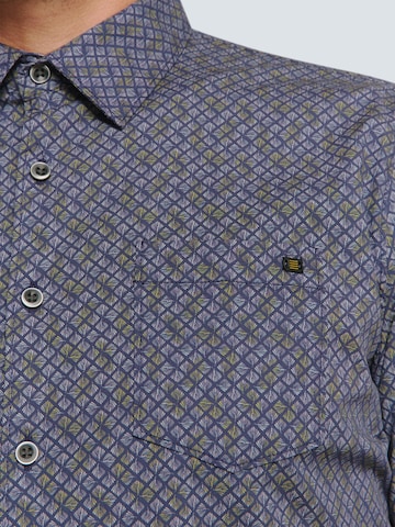 No Excess Regular fit Overhemd in Blauw