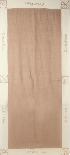 Calvin Klein Strandtuch in creme / braun, Produktansicht