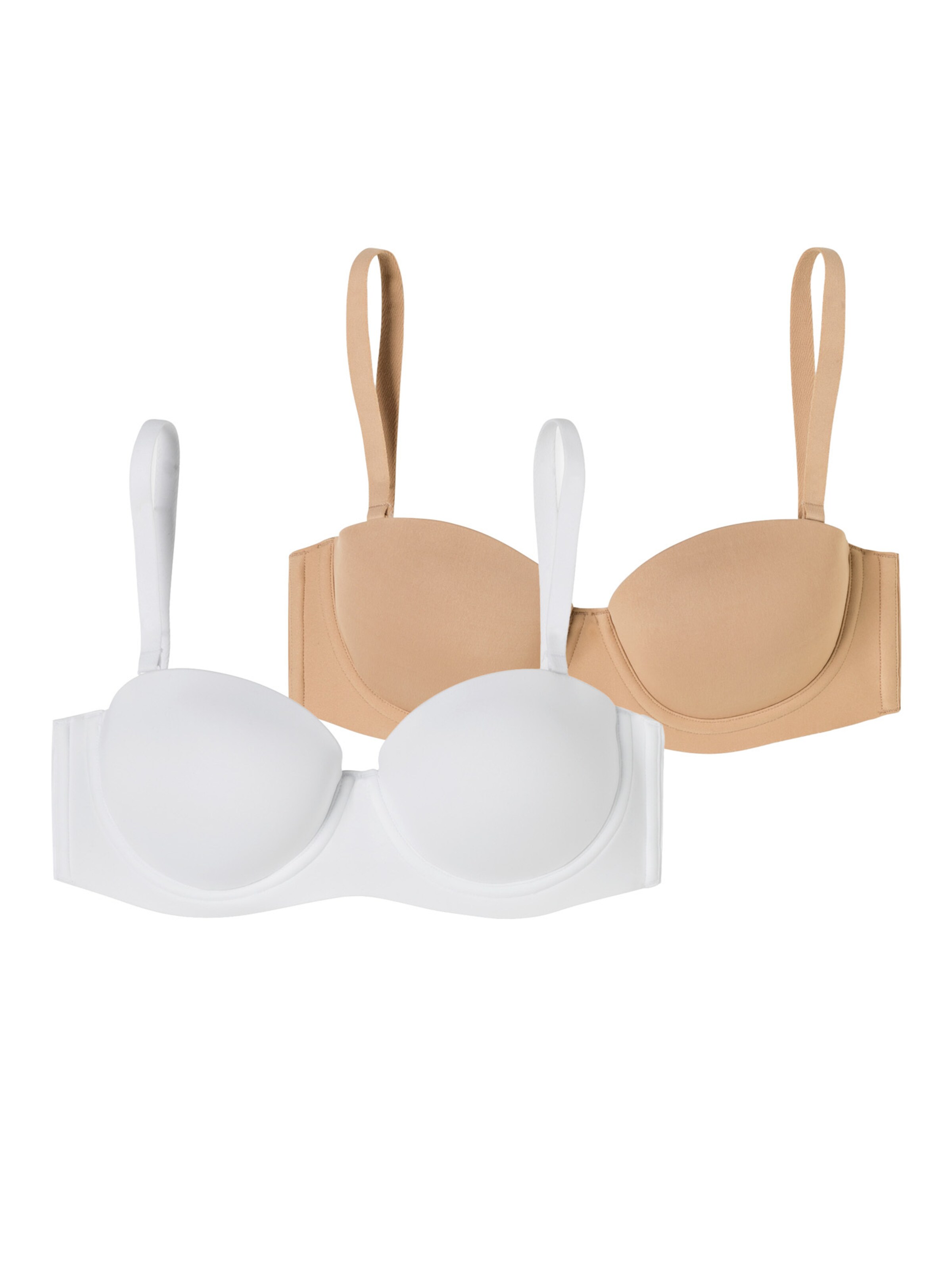 Bandeau Soutien-gorge ' Bandeau mit Schale - Unique Micro ' SCHIESSER en beige : devant