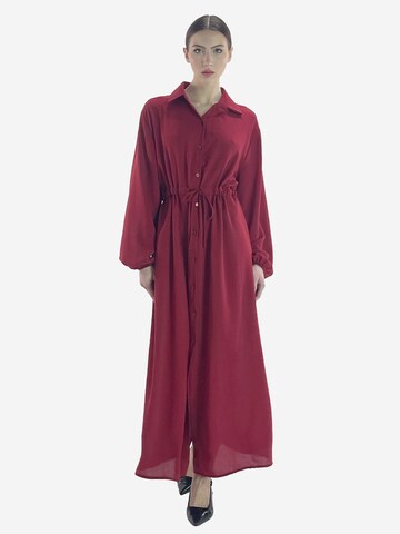 Elara Kleid in Rot: Vorderseite