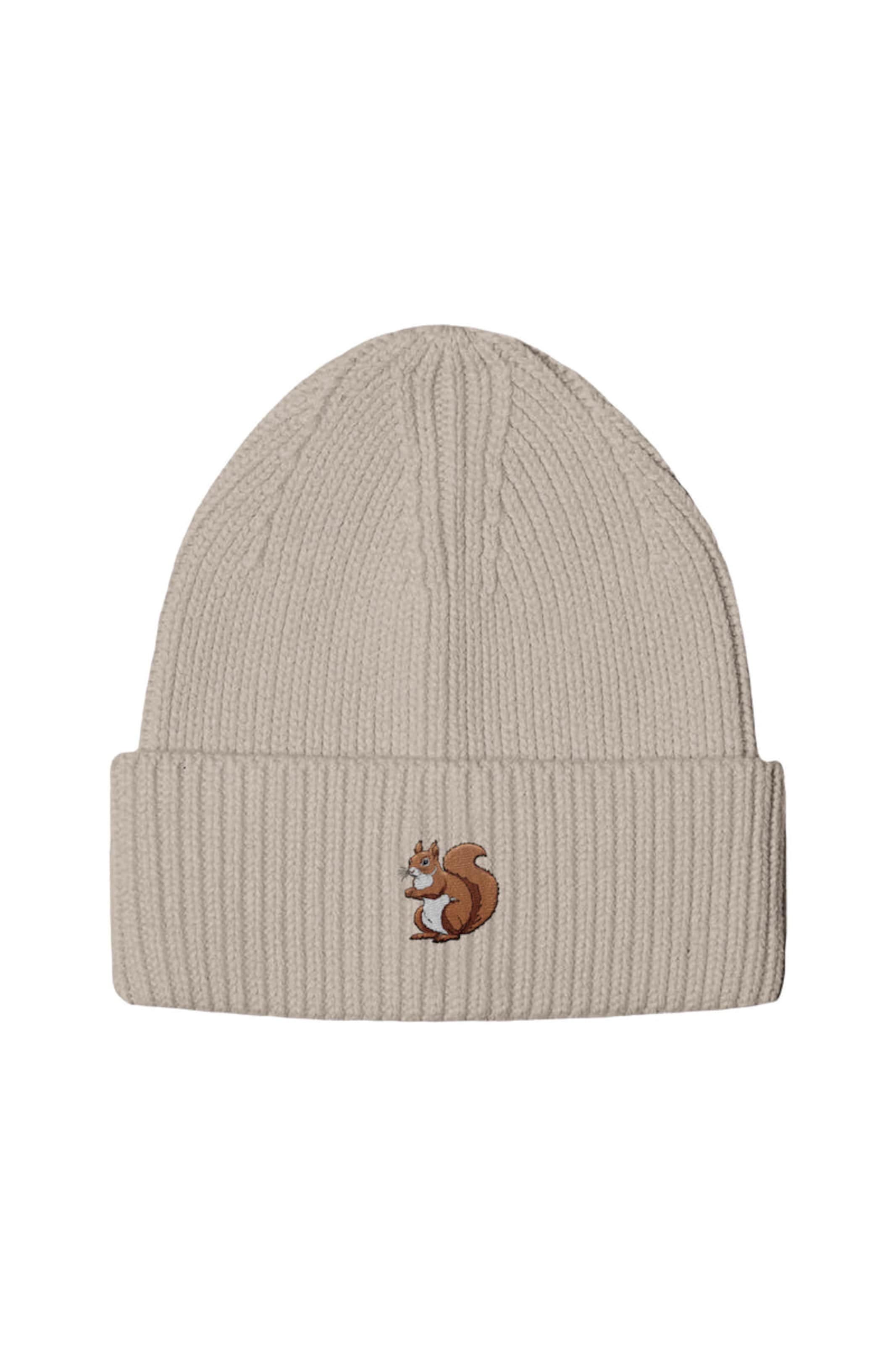 UNIQVIBE Muts in Beige: voorkant