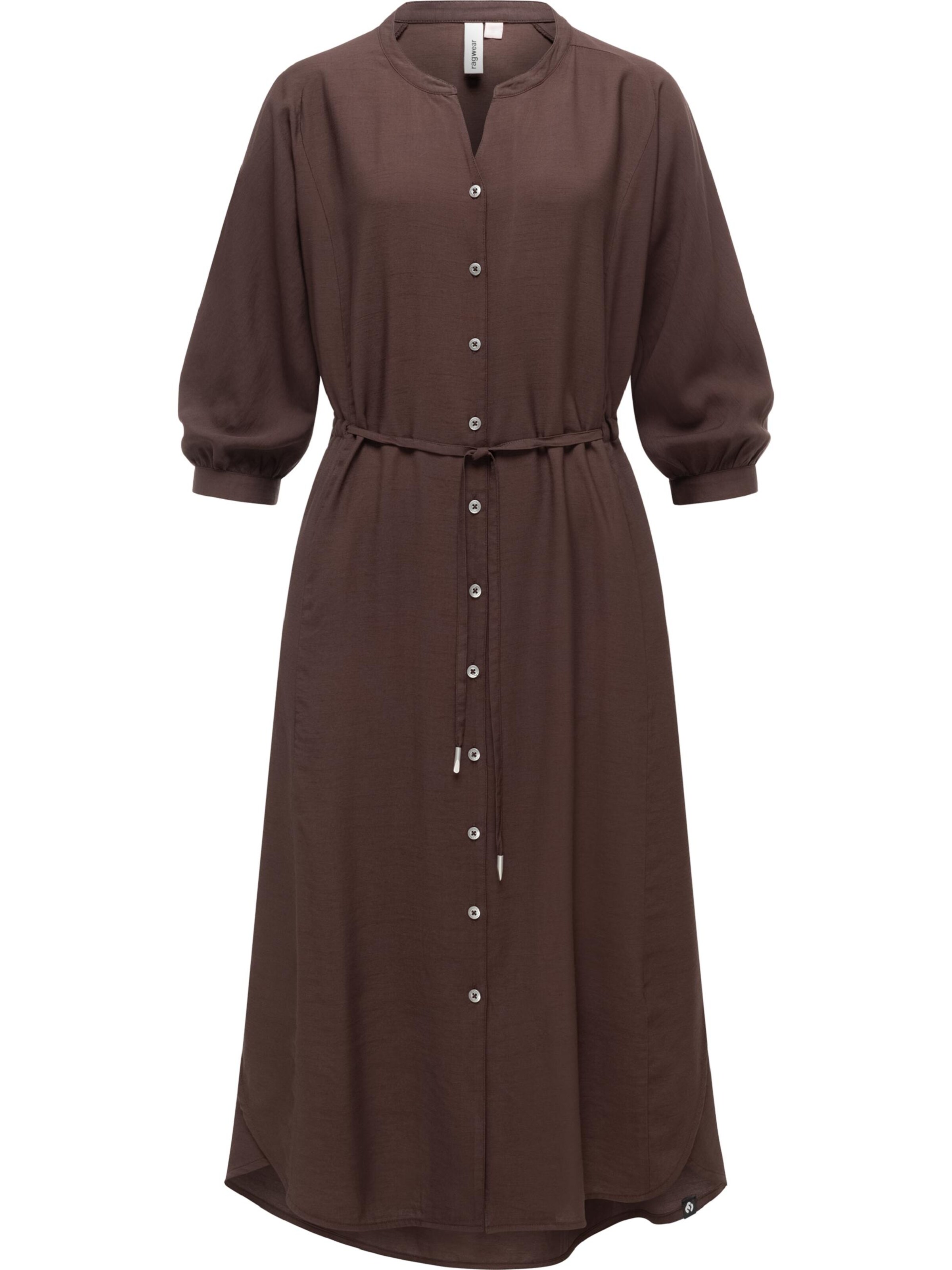 Ragwear Shirt dress 'Trea' in Brown: front