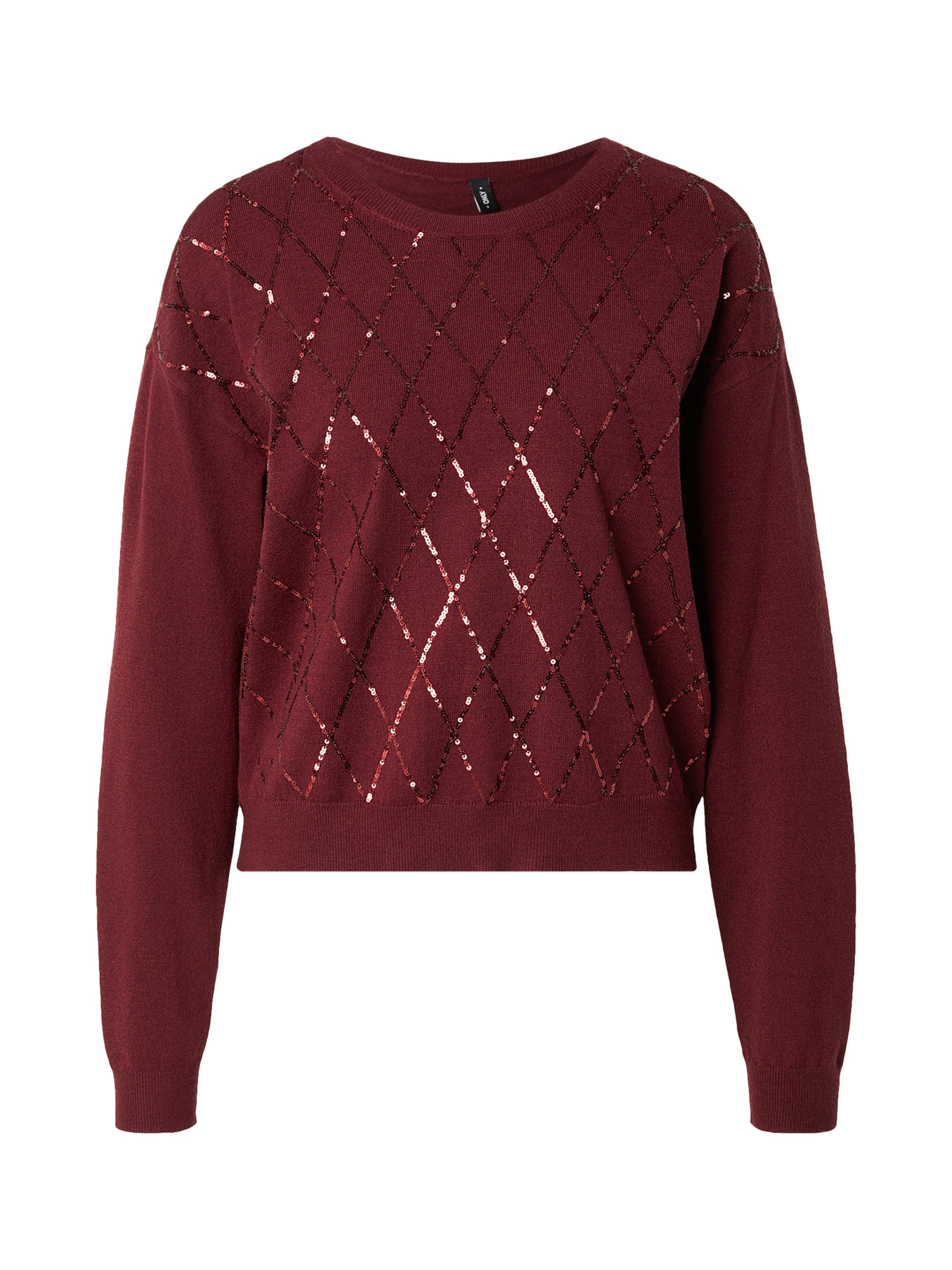 ONLY Пуловер 'ONLHALIFAX' в червено: отпред