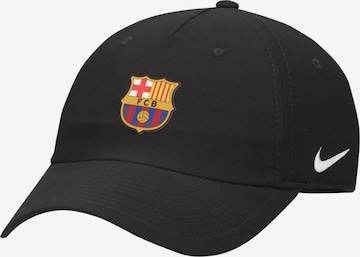 NIKE Athletic Cap in Black: front