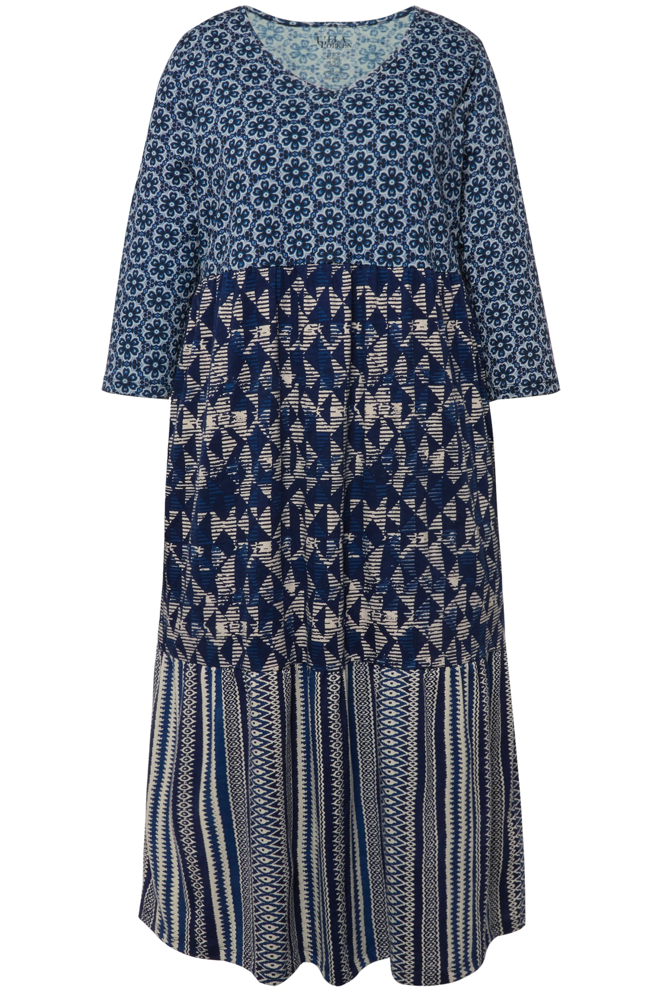 Ulla Popken Kleid in Blau: Vorderseite