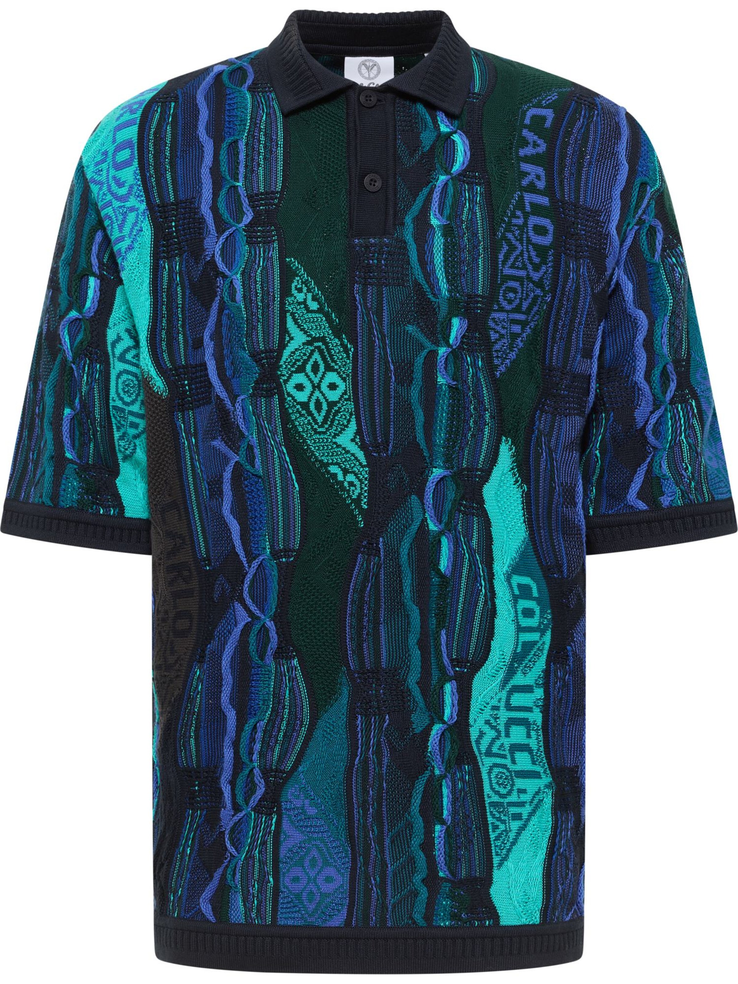 T-Shirt 'Erhard' Carlo Colucci en bleu : devant