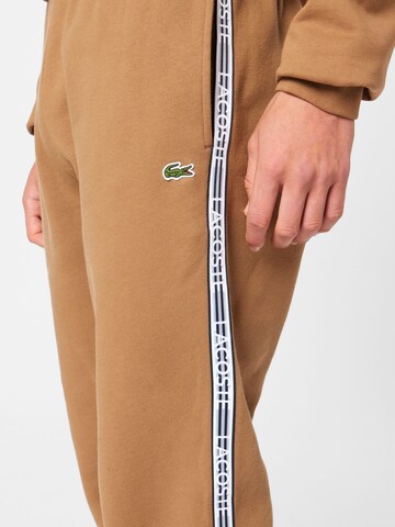 LACOSTE Tapered Pants in Brown