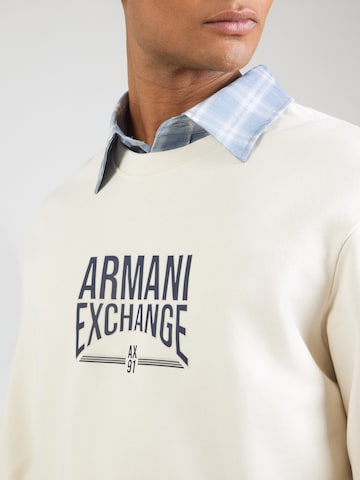 ARMANI EXCHANGE Sweatshirt in Beige