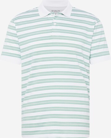 Abercrombie & Fitch Poloshirt 'NOVELTY' in Weiß: predná strana