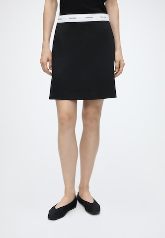 Calvin Klein Jeans Rock 'Ponte' in Schwarz: Vorderseite