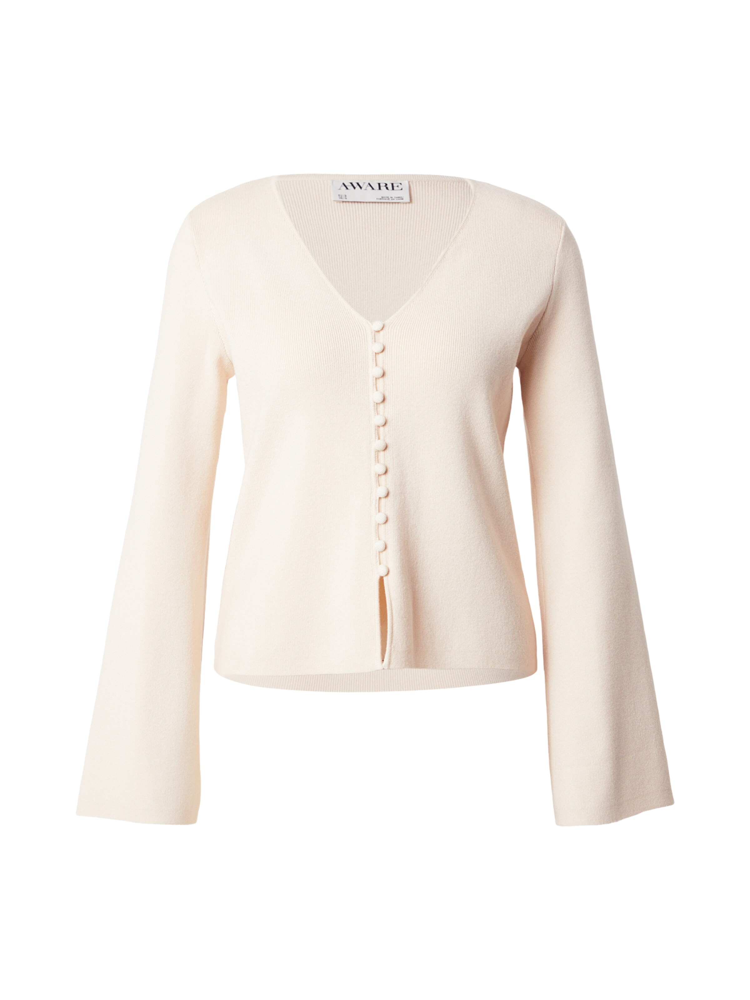 VERO MODA Neuletakki 'AWHanna' värissä beige: etupuoli