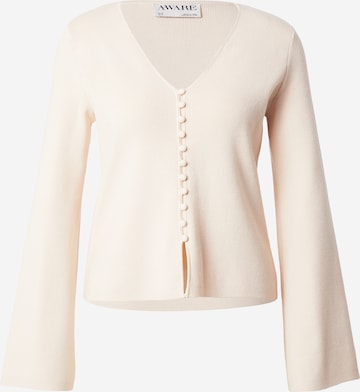 VERO MODA Neuletakki 'AWHanna' värissä beige: etupuoli