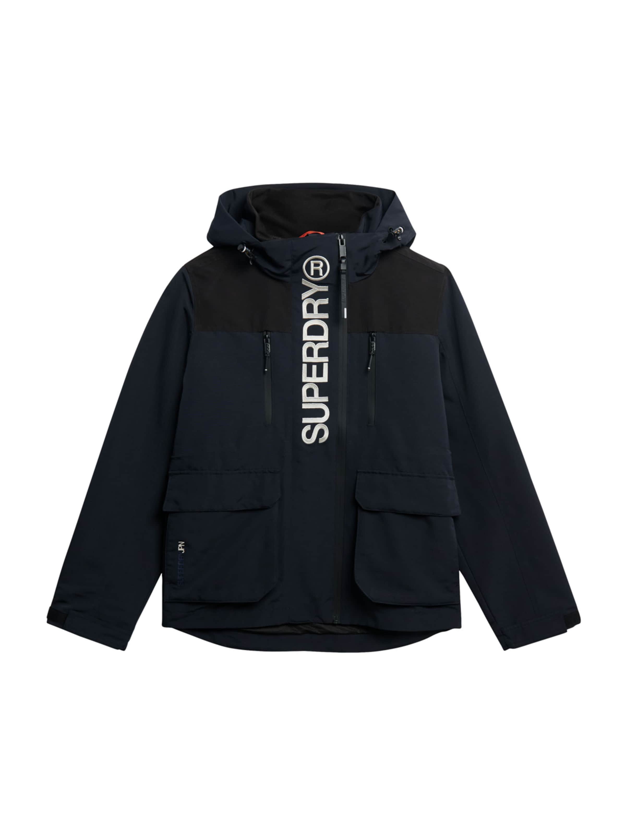 Superdry Functionele jas in Blauw: voorkant