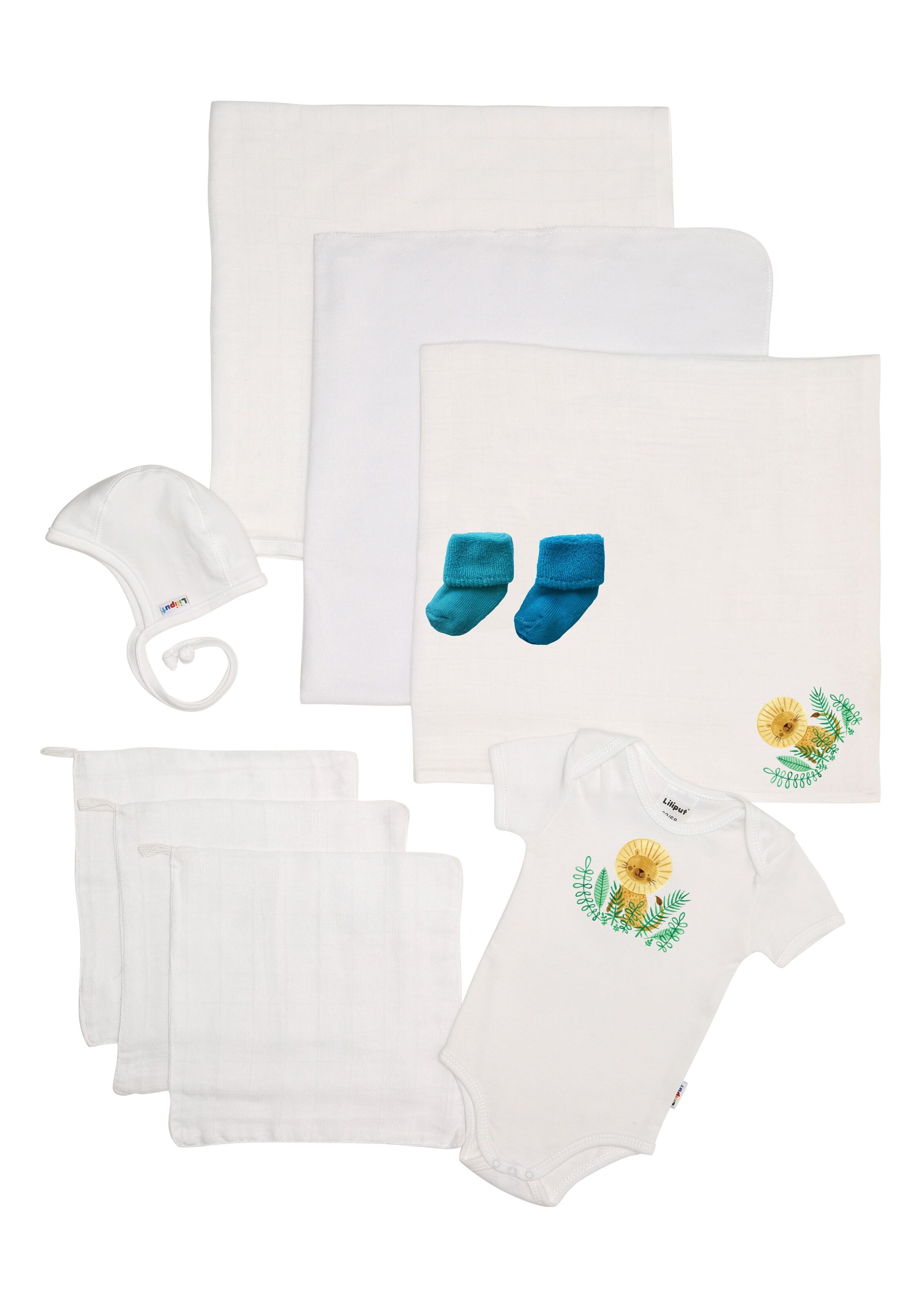 LILIPUT Underwear Set 'Löwe' in White: front