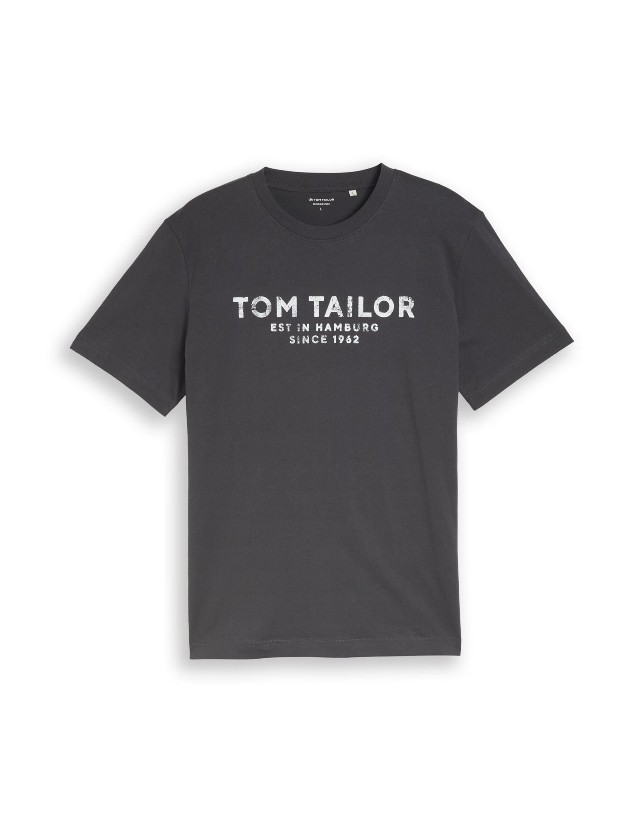 TOM TAILOR Shirt in Grijs: voorkant