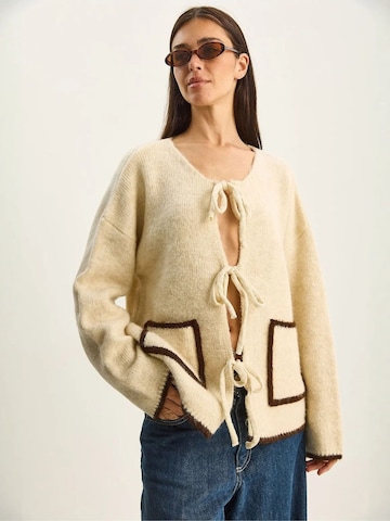 Giacchetta 'Strickjacken' di Bianco Lucci in beige