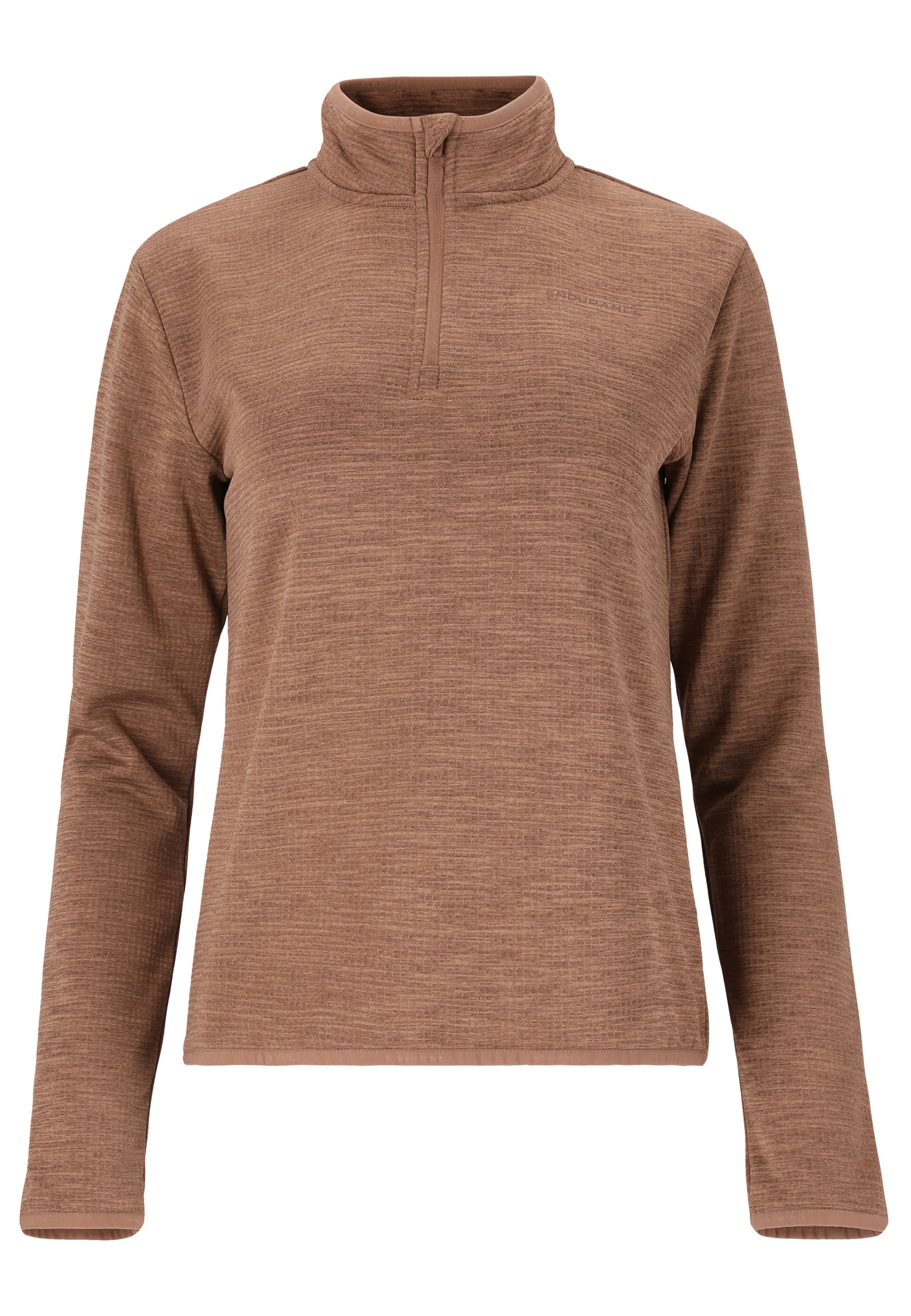 ENDURANCE Λειτουργικό μπλουζάκι 'VIRONIC' σε καφέ: μπροστά