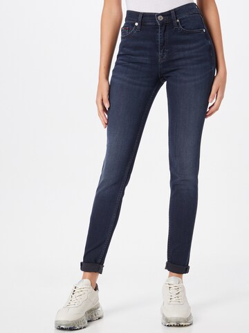 Coupe slim Jean 'Nora' Tommy Jeans en bleu : devant